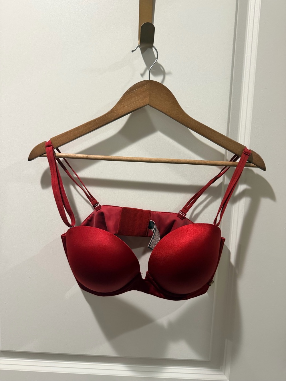 Victoria's Secret Very Sexy Red Satin Push-Up Multi Way Bra